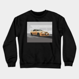 NISSAN SKYLINE R32 GTR V-SPEC II BNR32 TUNED 650R TOP SECRET SMOKEY NAGATA ART Crewneck Sweatshirt